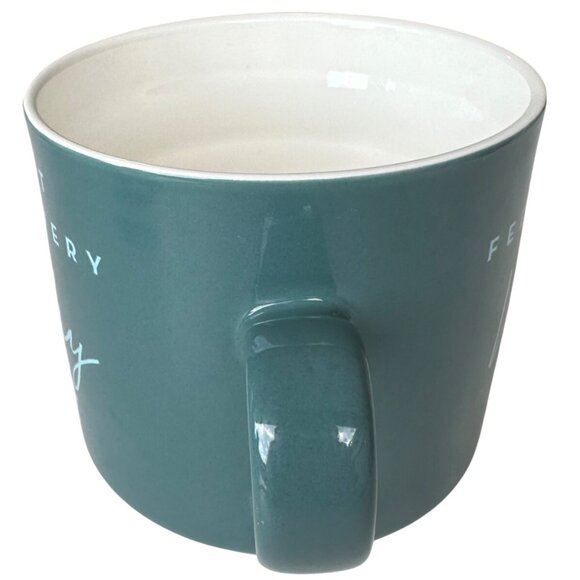 Opalhouse "I'm Not Feeling Very Worky Today" Teal Blue 16 oz. Stoneware Mug - Picture 3 of 10